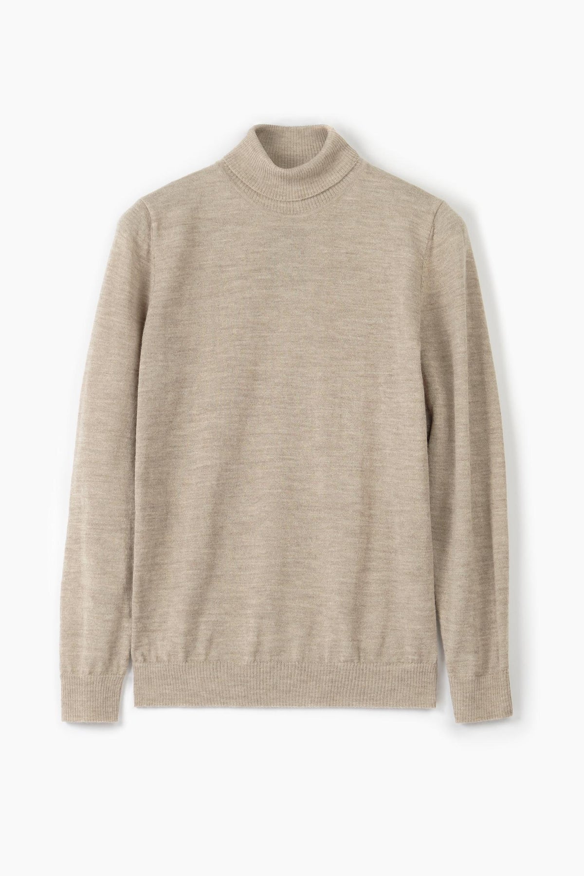 Roll Neck -pooloneule, greige