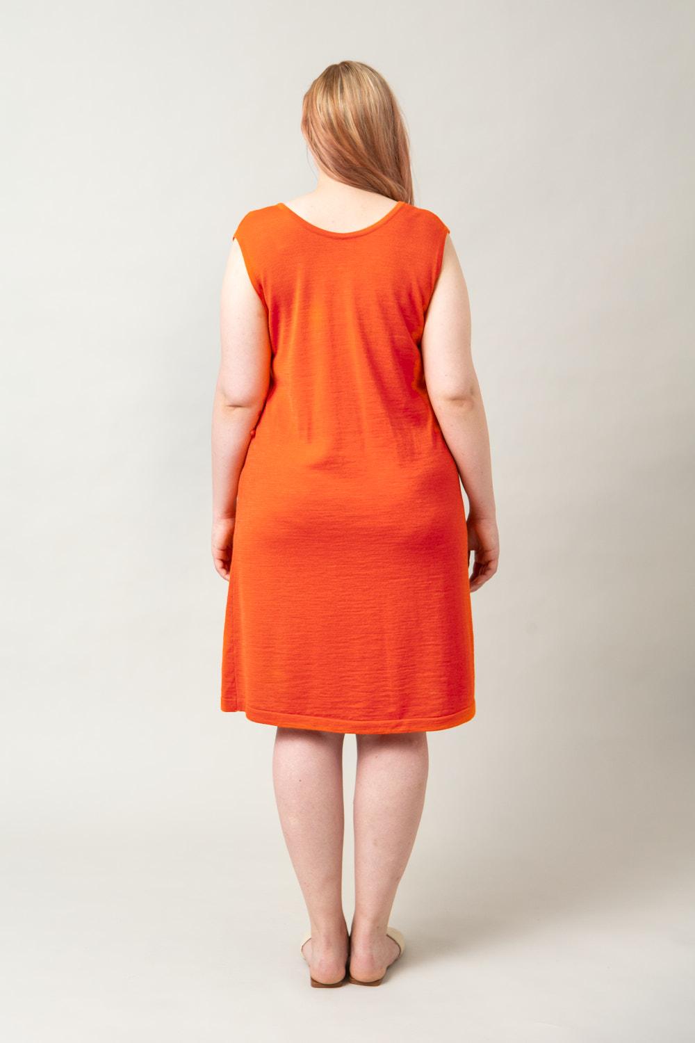 Bellflower-hihaton mekko, Oranssi, XS, 2 LK, #5384