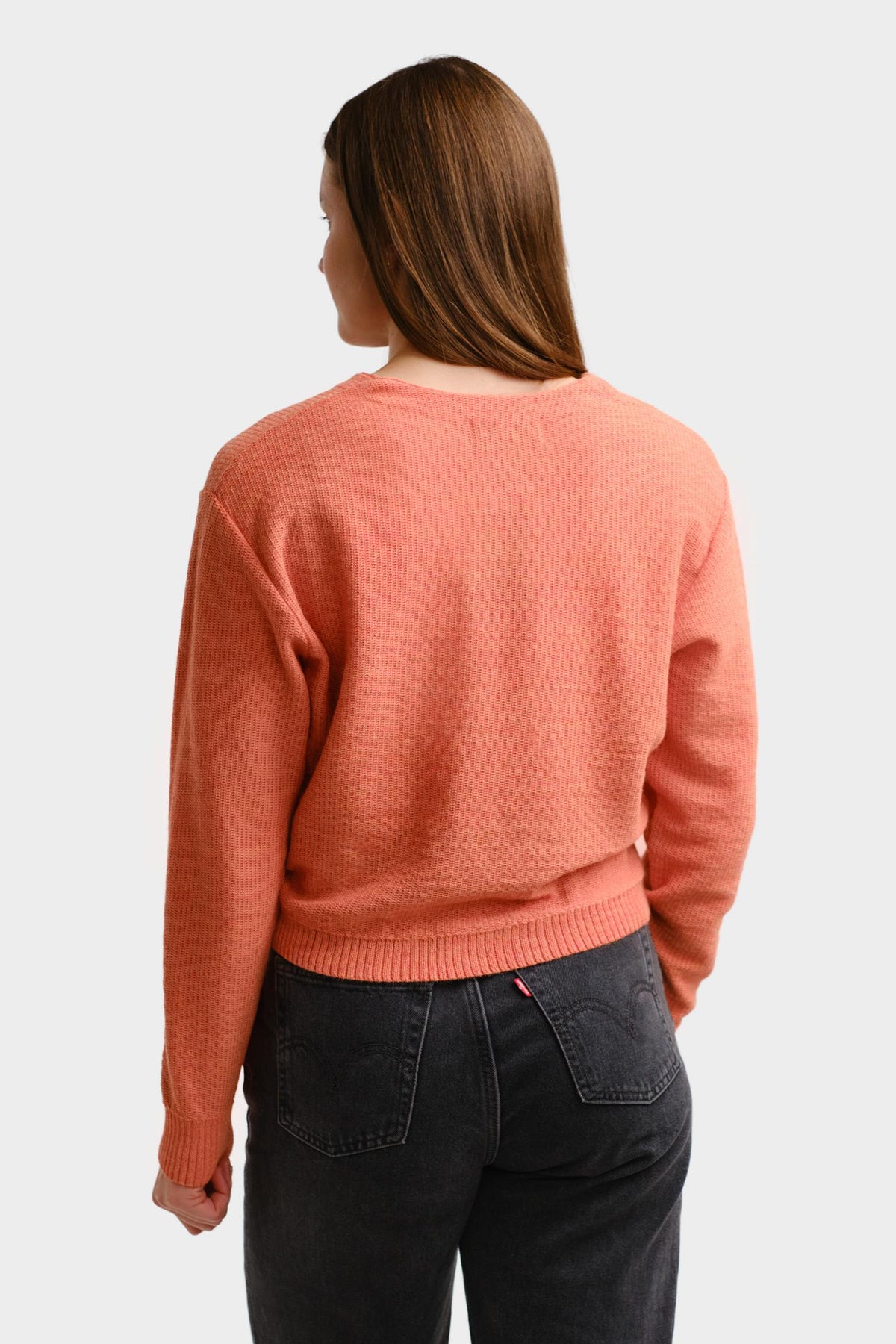 Petiole-neuletakki, Persikka, XXL, 1 LK, #7431