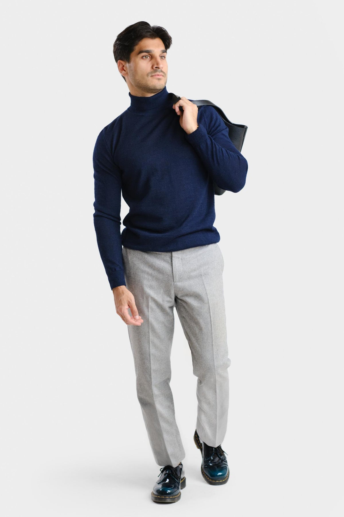 Roll Neck -pooloneule, navy