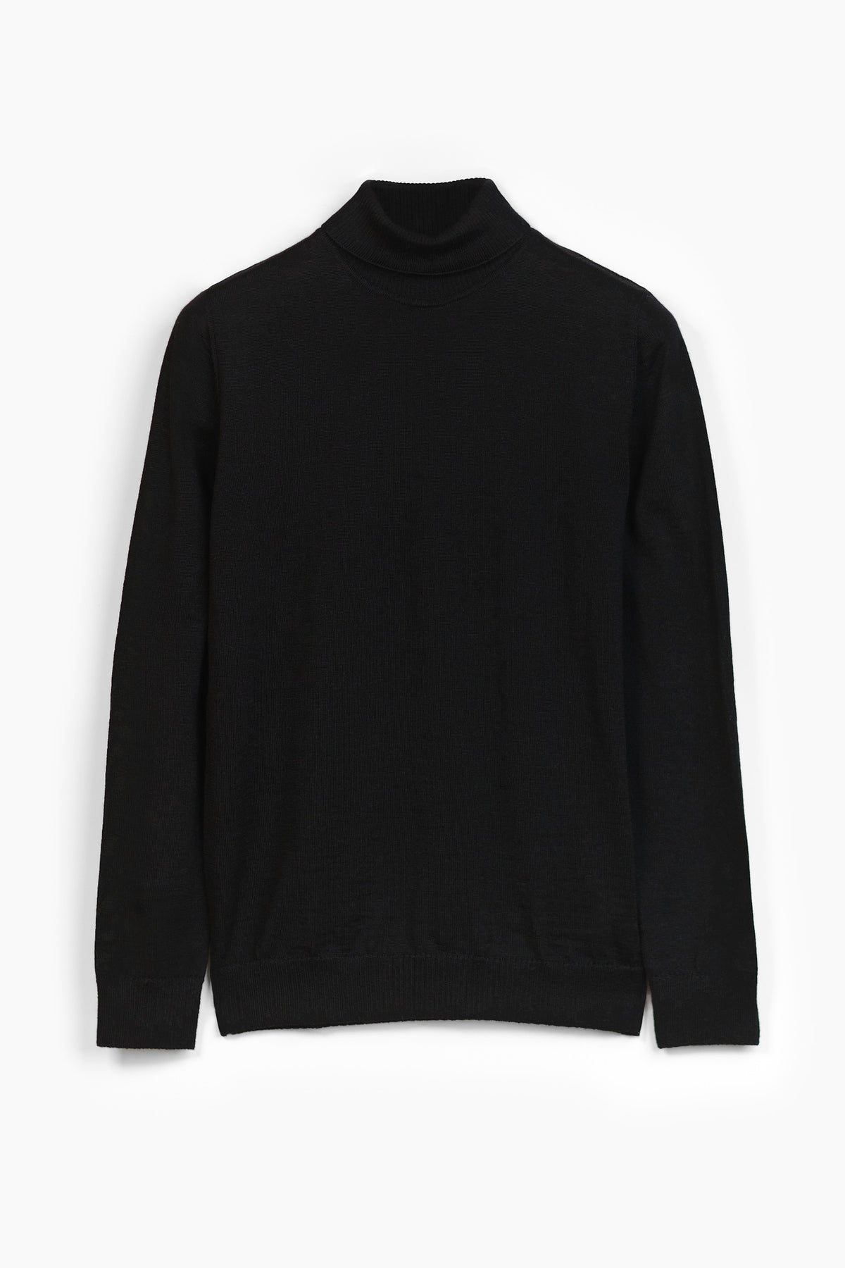 Roll Neck -pooloneule, musta