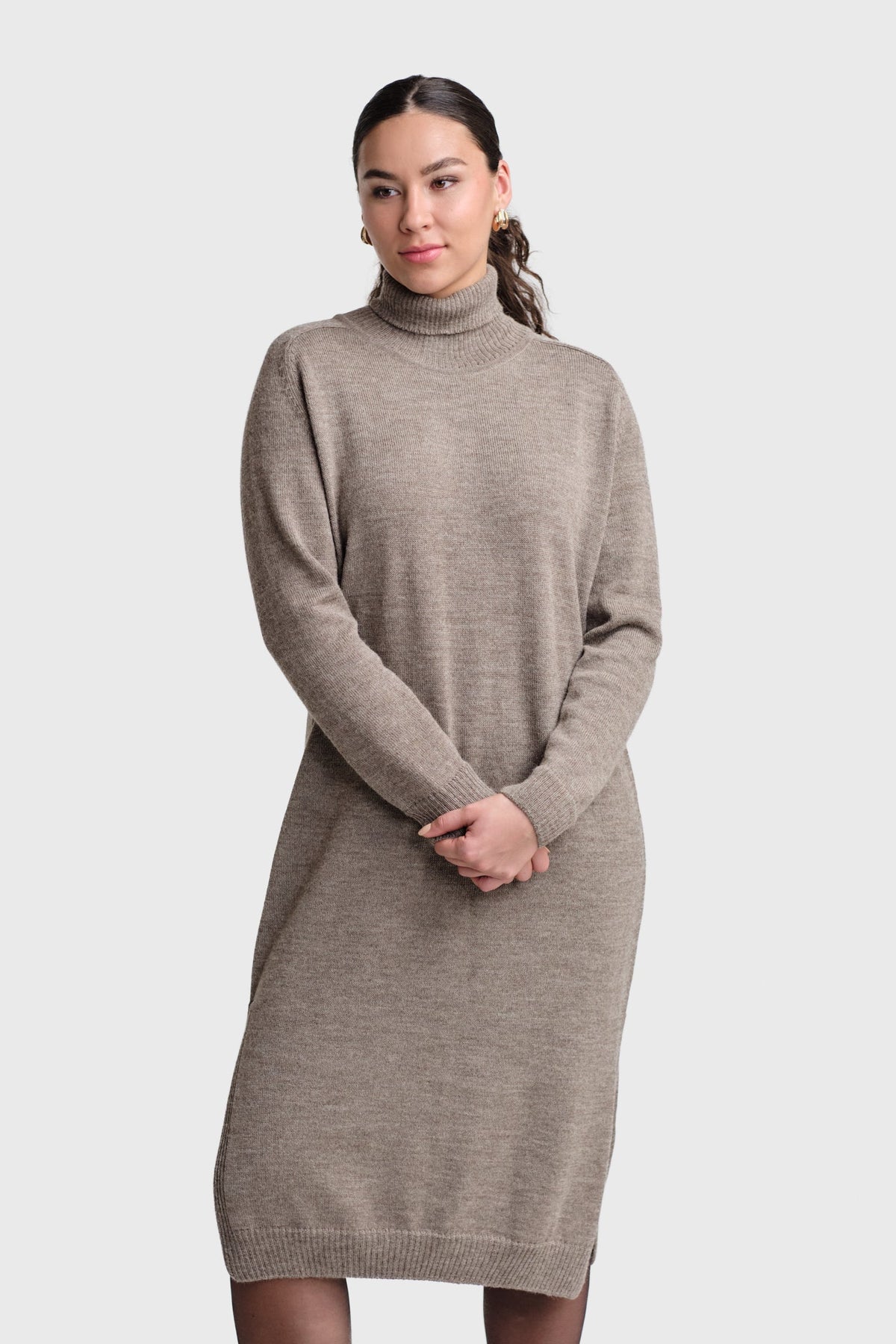 Cozy-maksimekko, Tumma greige, XS/S, 1 LK, #7124