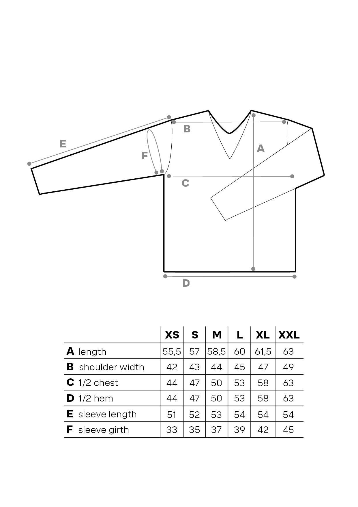Size chart image 1