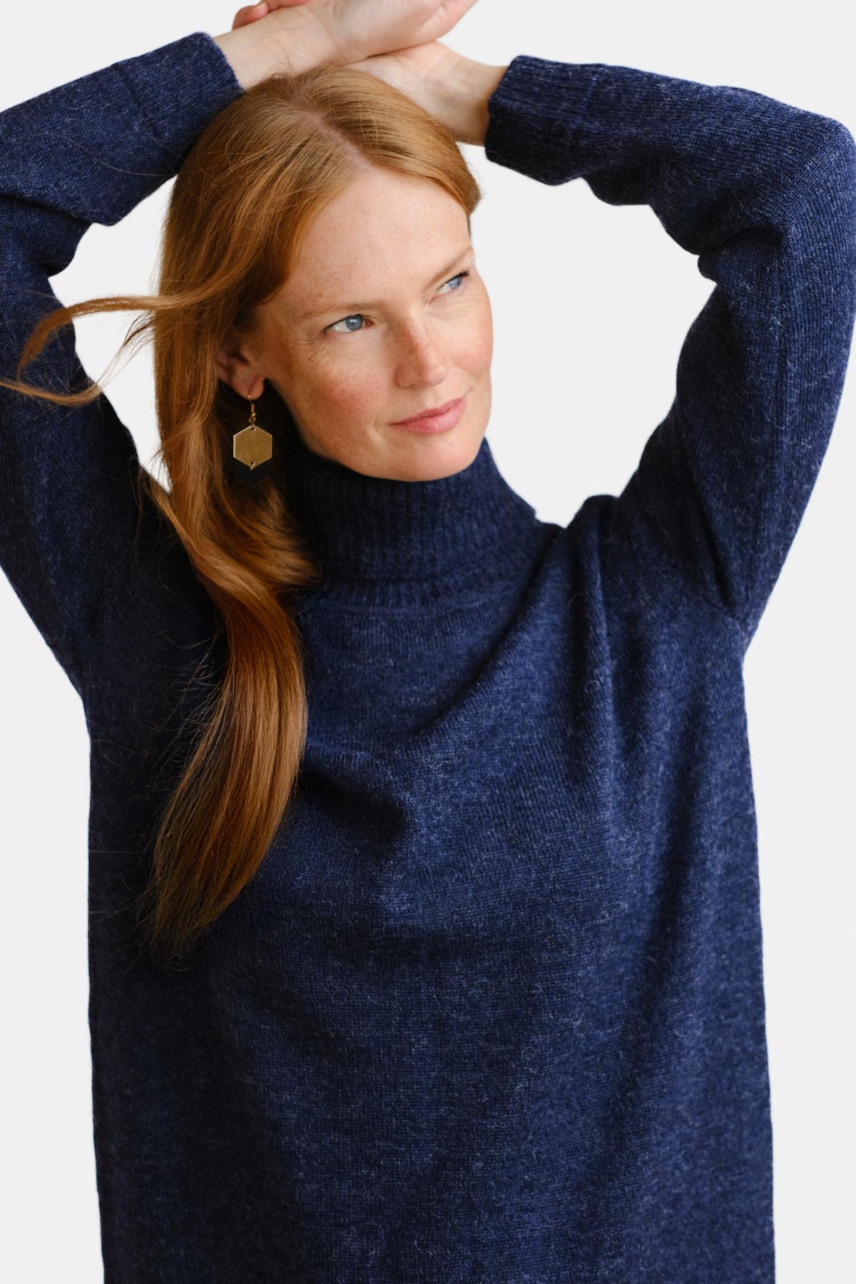 Cozy-maksimekko, Indigo, M, 1 LK, #6909