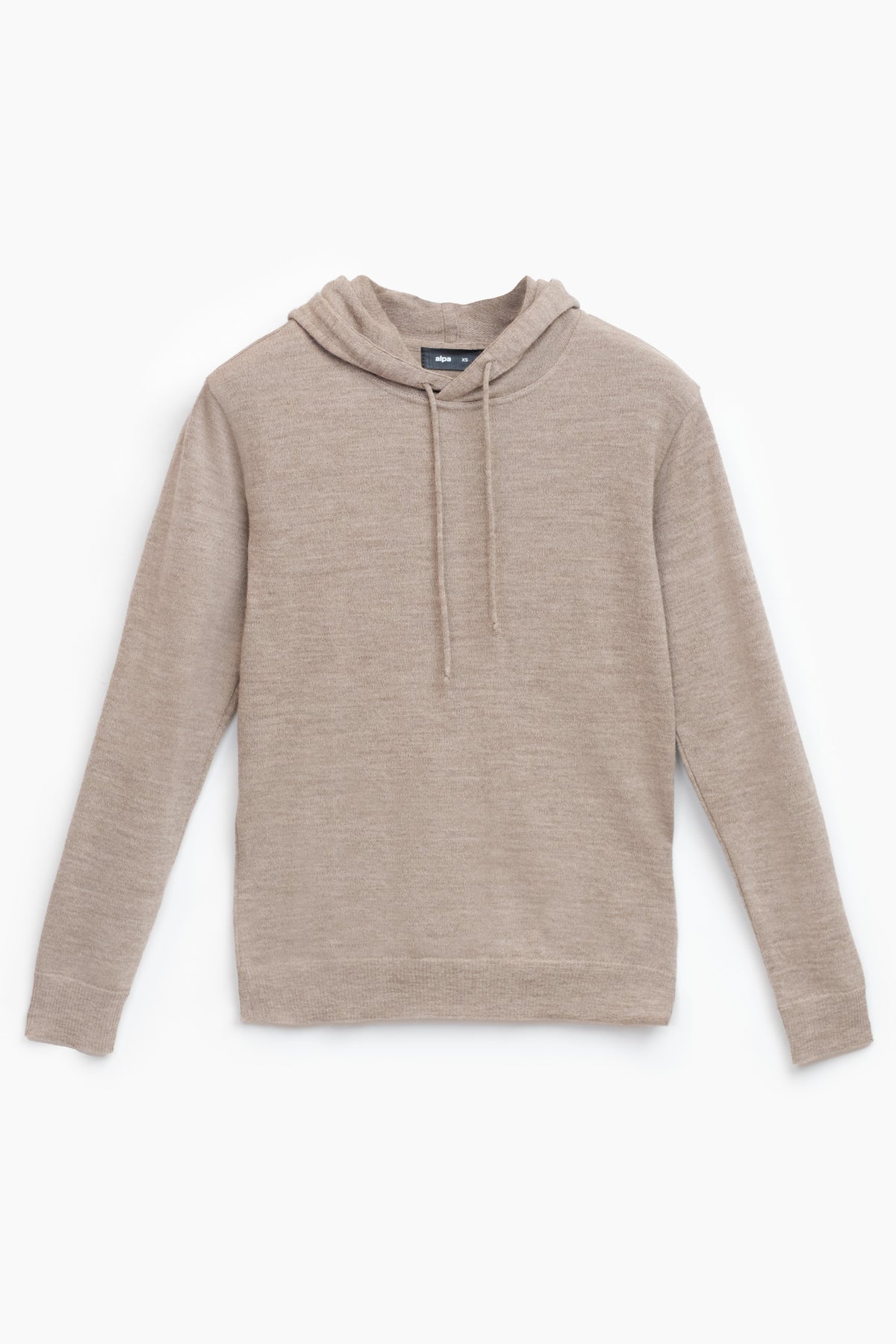 Hoodie-alpakkahuppari, greige