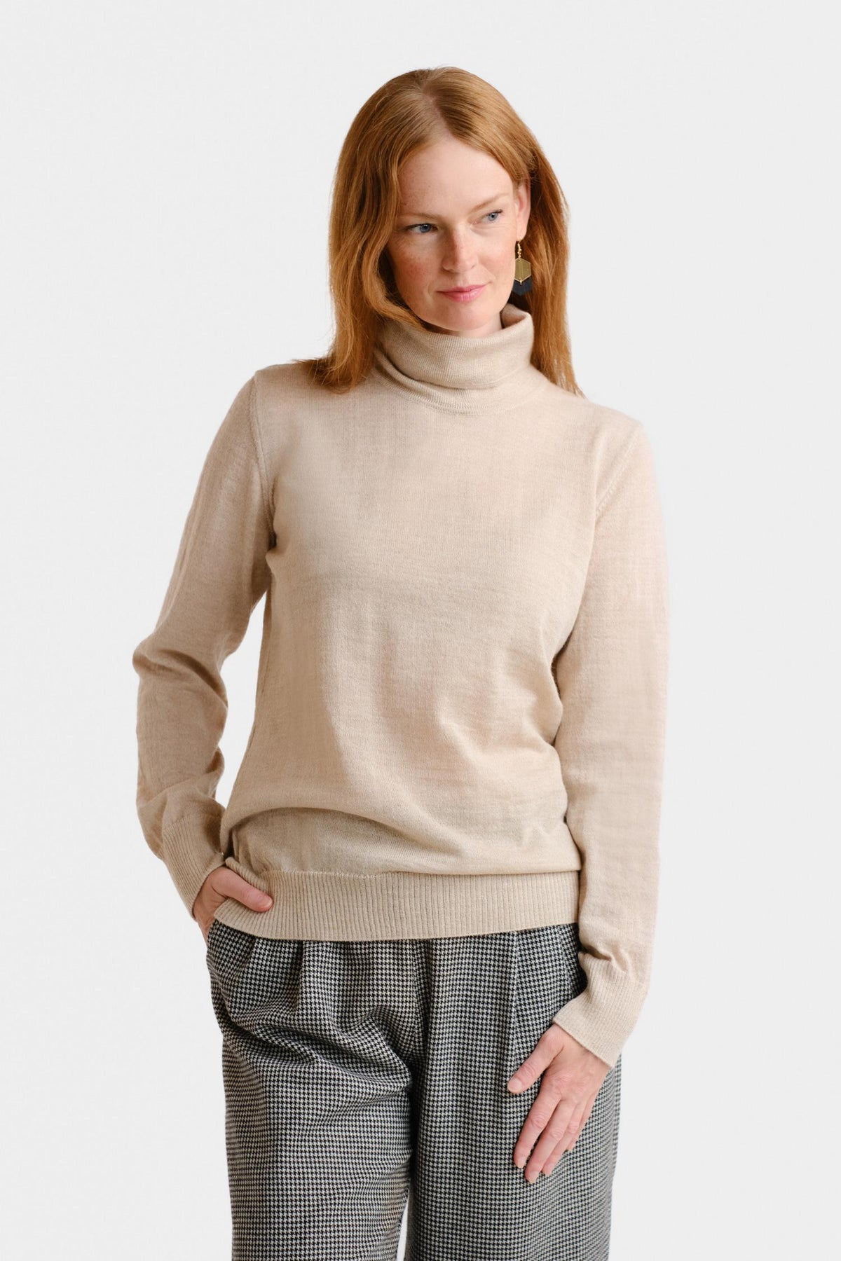 Smooth-pooloneule, Beige, S, 1 LK, #7723