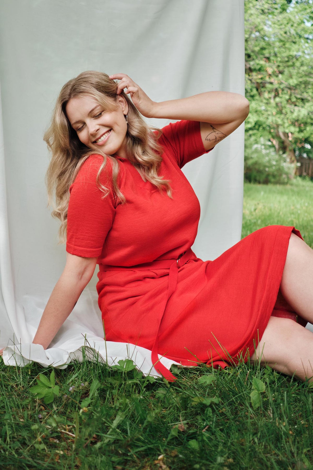 Voyage-neulemekko, Tulenpunainen, S, 1 LK, #7222