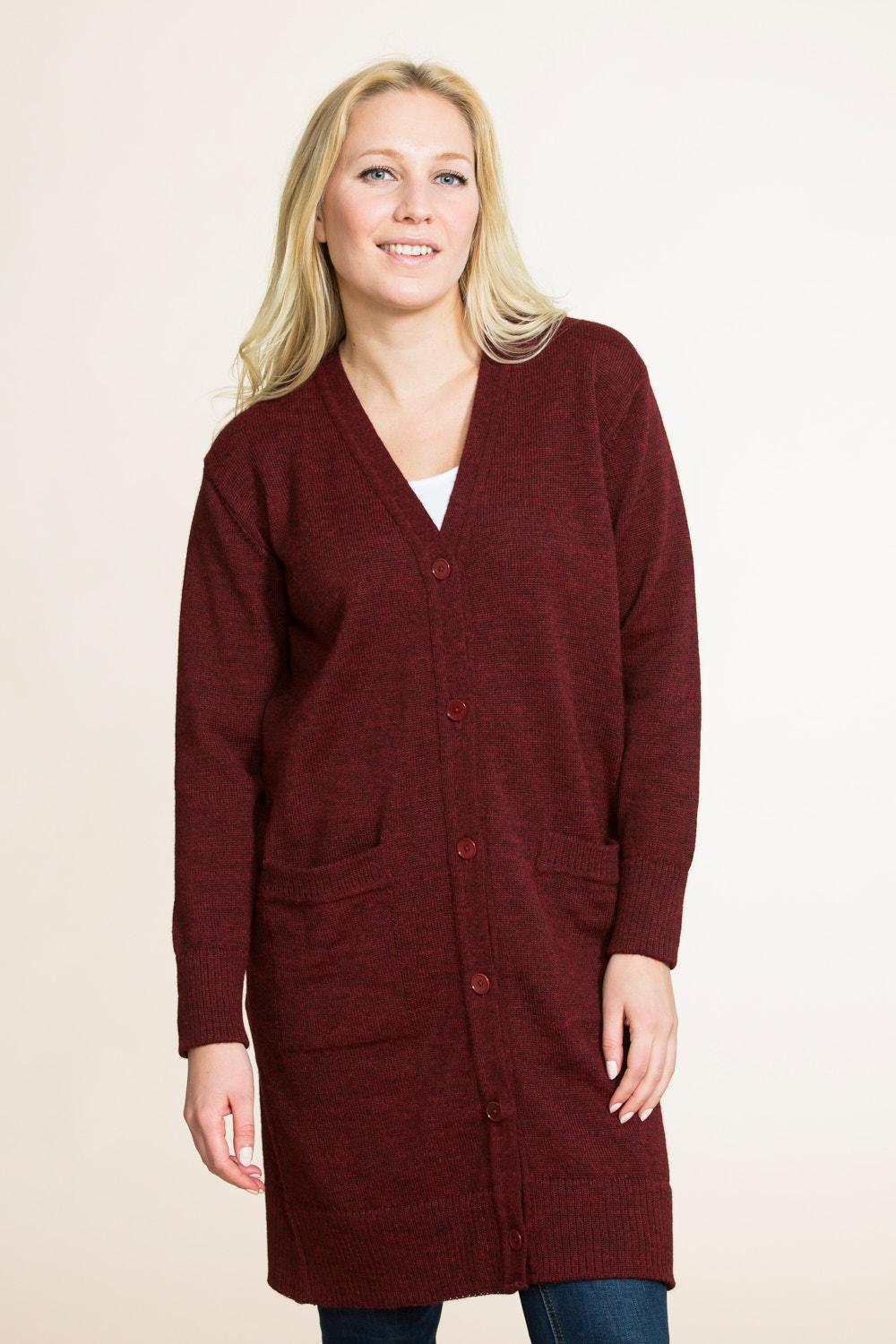 Cuddle-neuletakki, Burgundi, XS, 1 LK, #6962