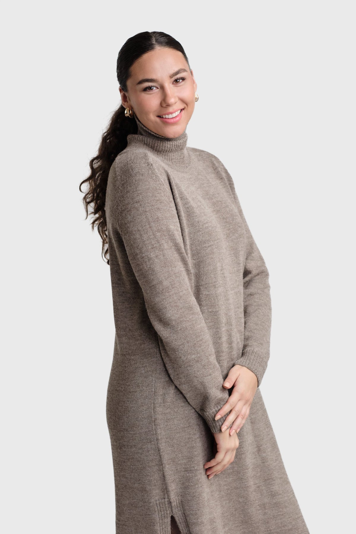 Cozy-maksimekko, Tumma greige, XS/S, 1 LK, #7124