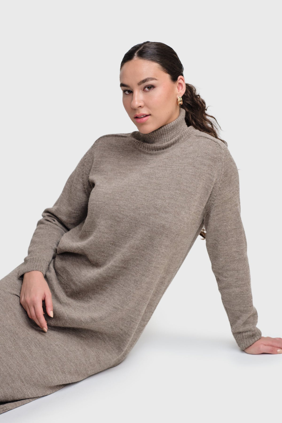 Cozy-maksimekko, Tumma greige, XS/S, 1 LK, #7124