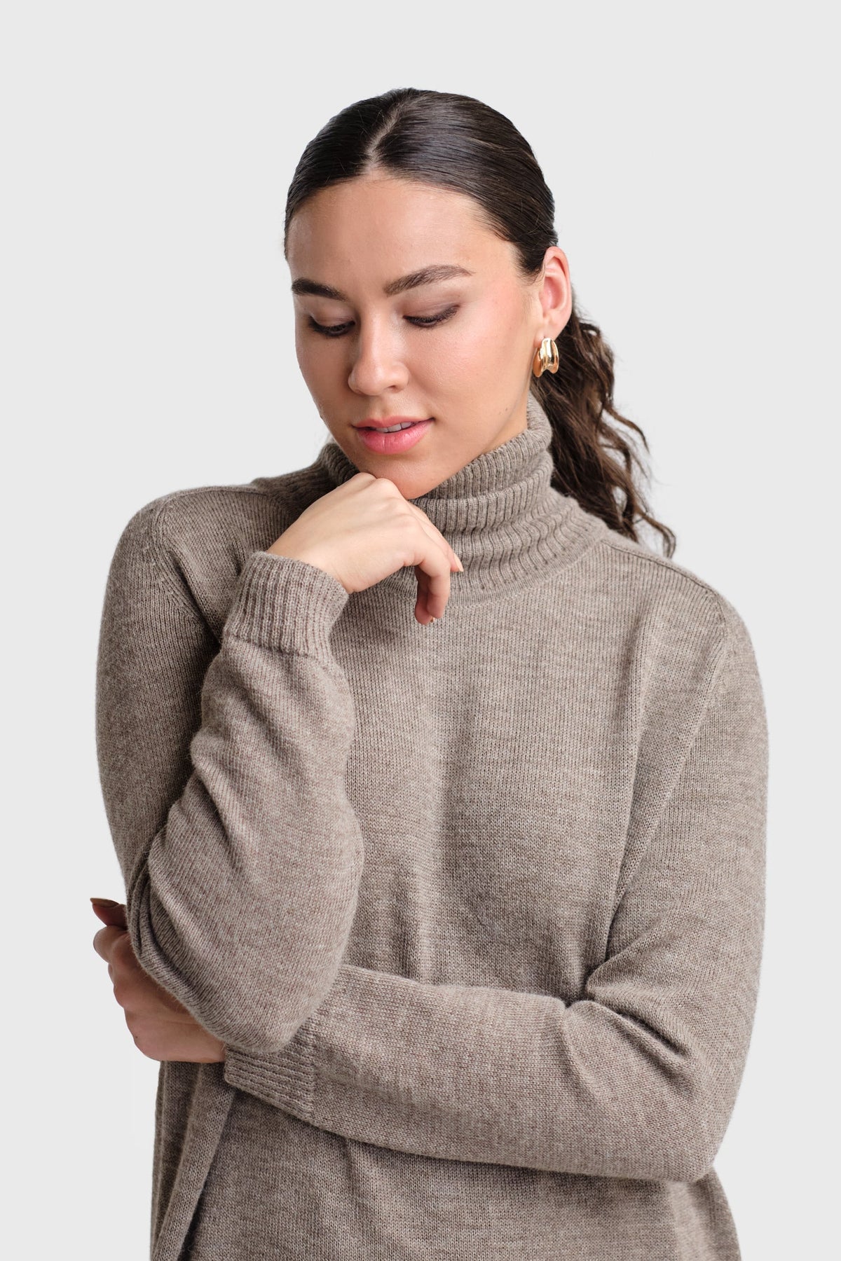 Cozy-maksimekko, Tumma greige, XS/S, 1 LK, #7124